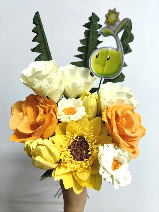 作品以“向阳而生、逐光而行”的花语为灵魂，通过这一主题，深刻诠释了积极向上、充满希望的精神内核。