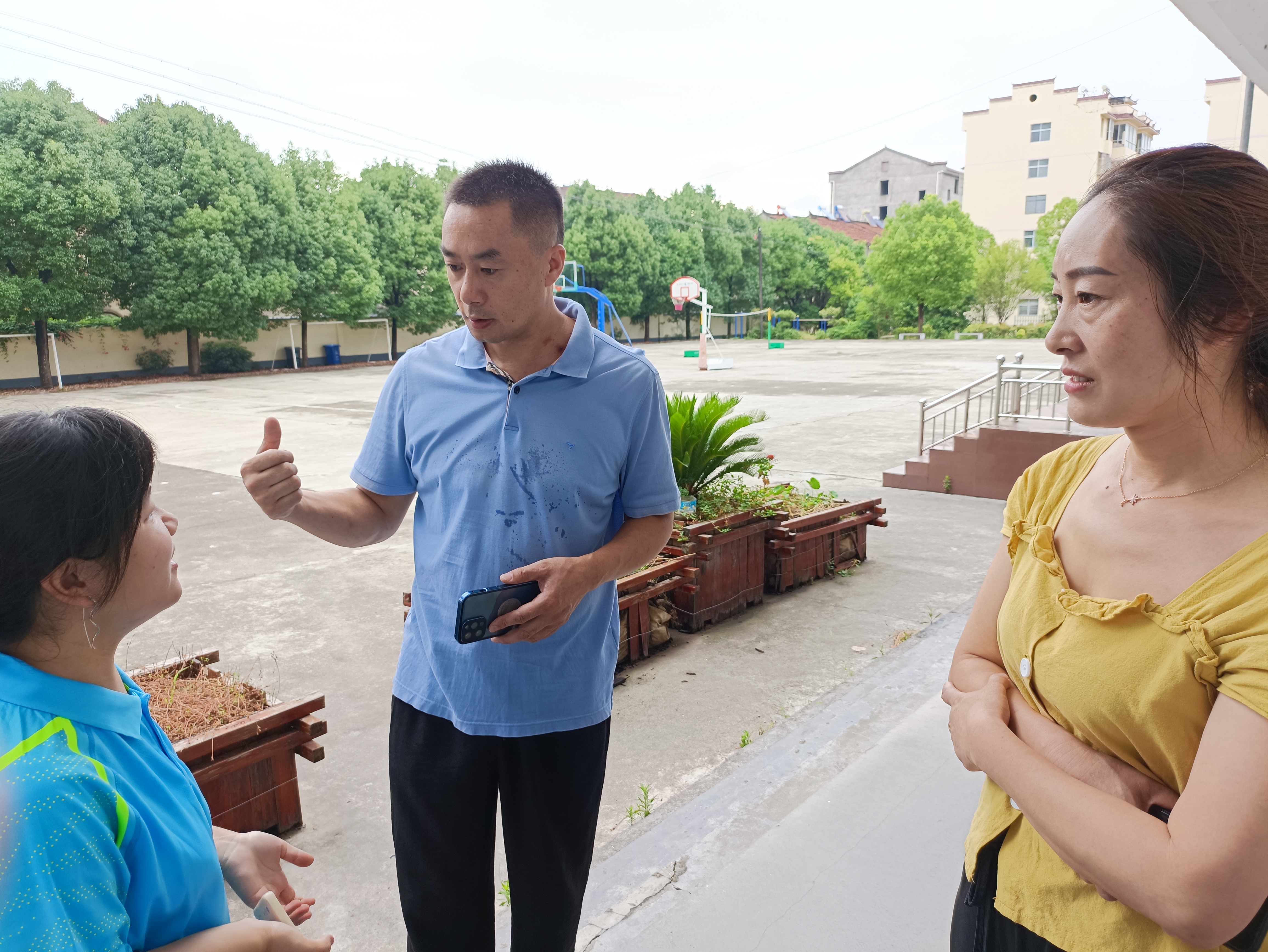 孫校長提到安全問題尤為重要.通訊員 張林婷 供圖