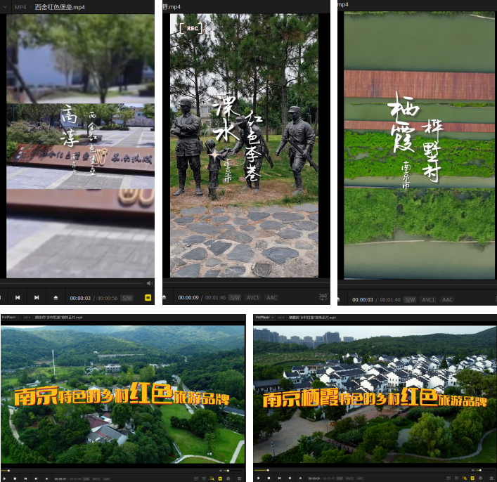 实践队制作的部分短视频