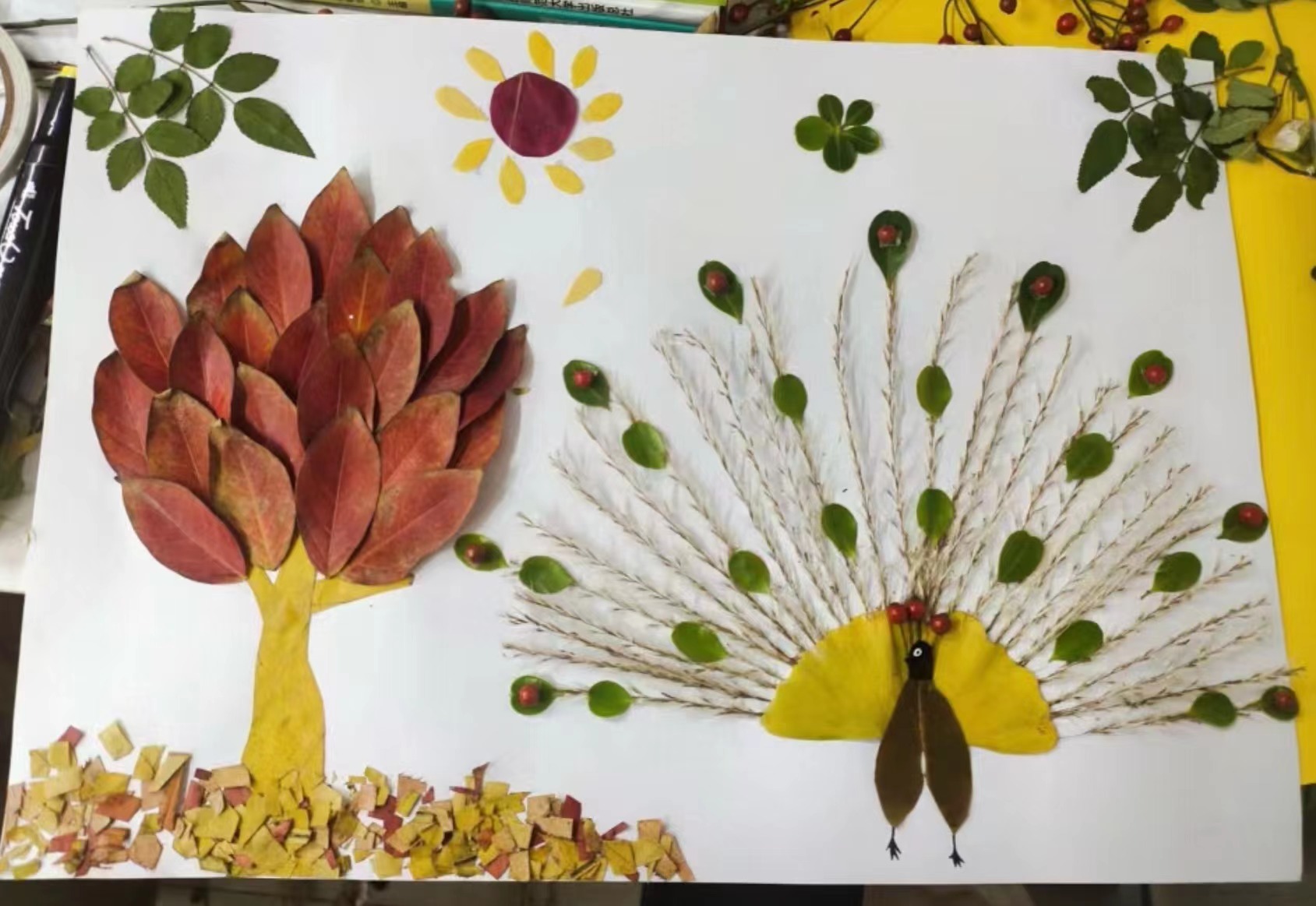 【秋冬的心事】宁夏理工学院园艺贴画作品 - 心理优秀作品 - 中国大学