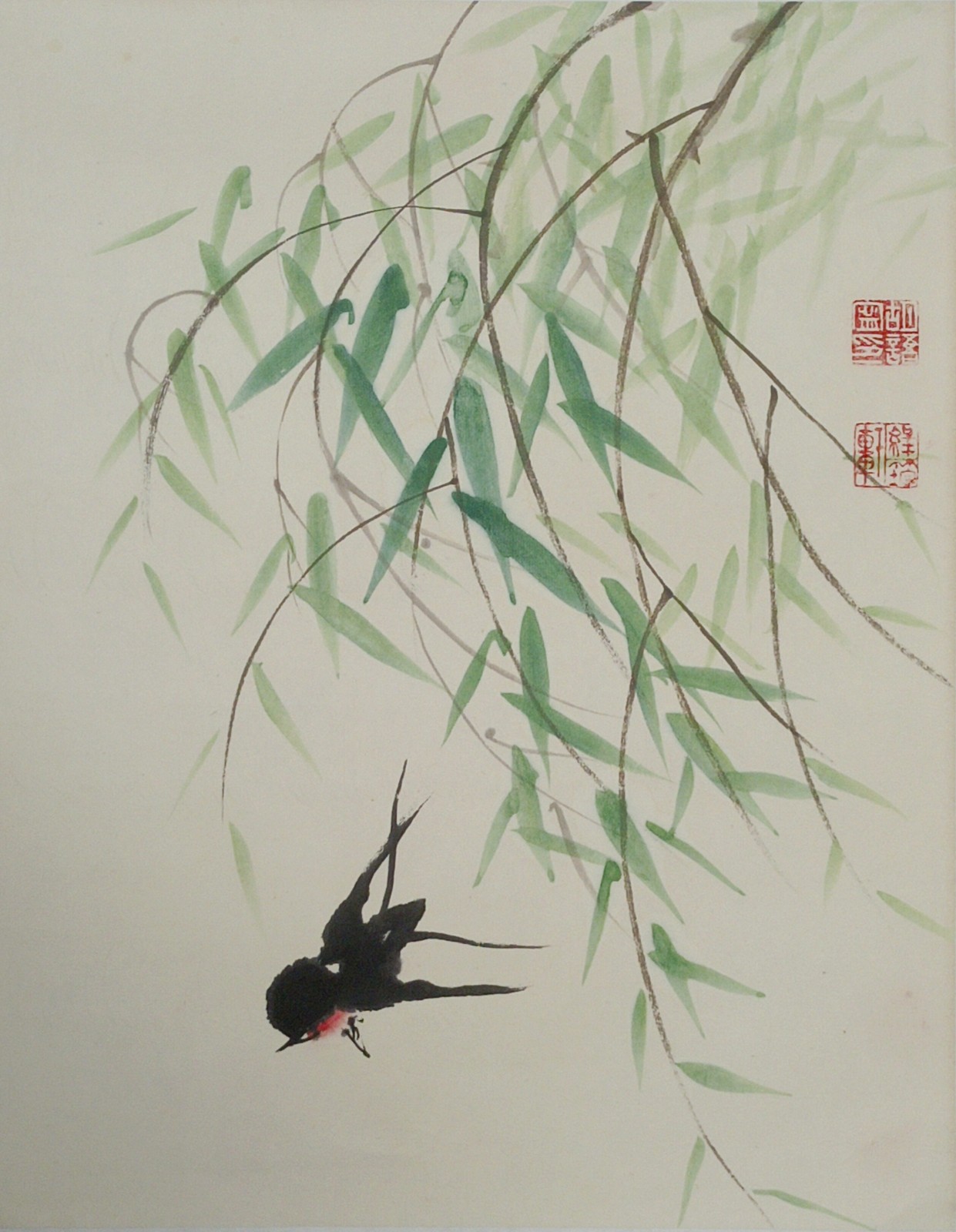 柳间燕语春信至.jpg