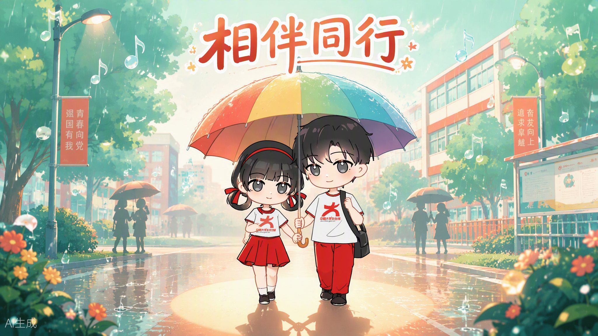 一把共撑的伞，能挡住心里的雨。真诚的友情和陪伴，是抵御心理风雨最暖的保护伞。主动说说话、认真听一听，好的关系会在彼此支撑中，把雨天走成晴天。