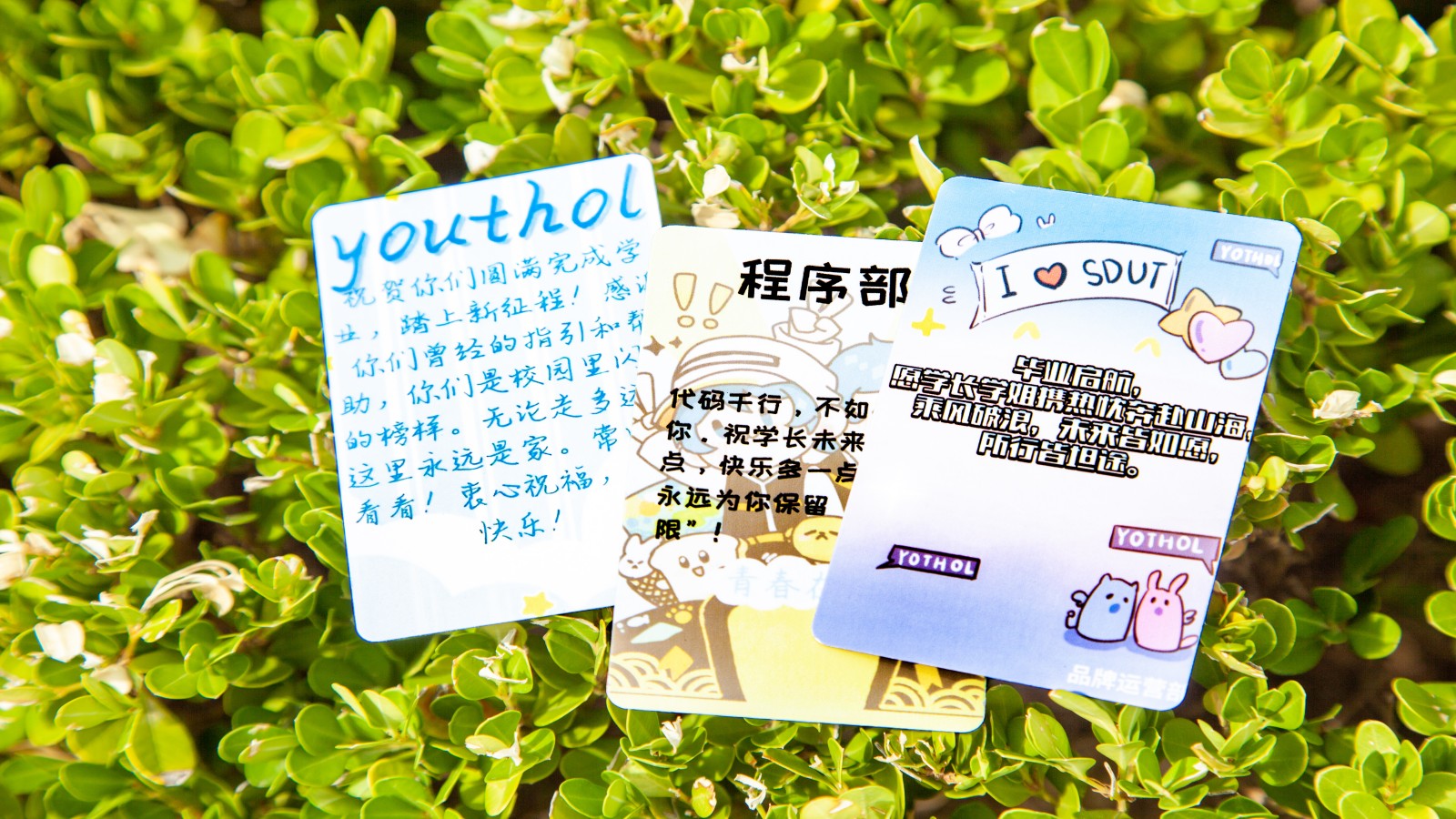 图为山东理工大学青春在线毕业寄语（魏德骁 摄）