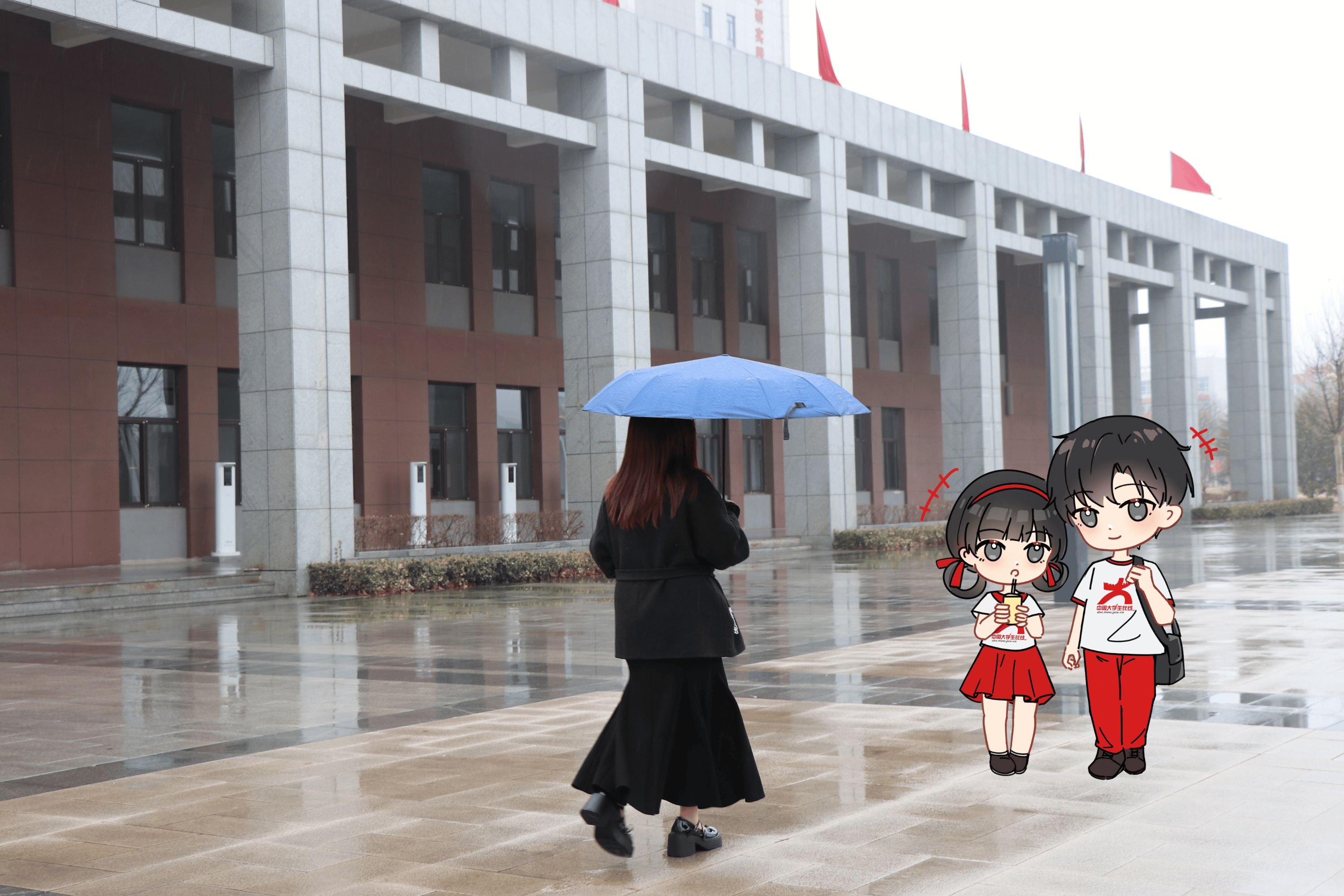小中陪你赏春雨