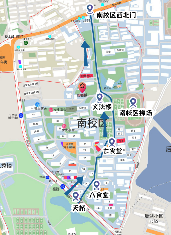 中南林业科技大学地图图片