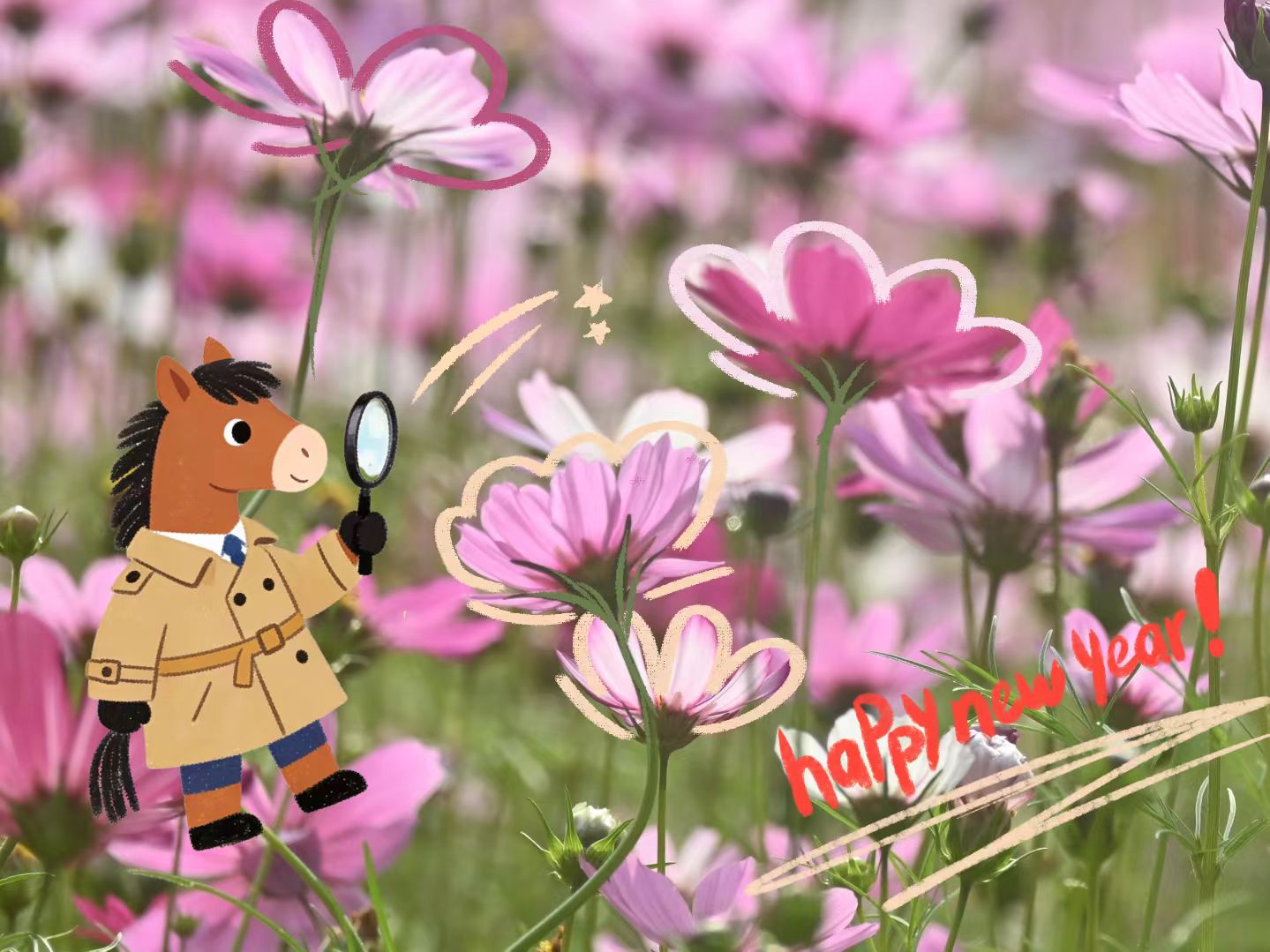 “马到功成”
不一定是宏大的成功而是每一个小愿望的安稳落地。最大的"功成”，是生活如你所愿，平稳顺遂。新年。愿你的每一个小目标，都能“马上”实现。