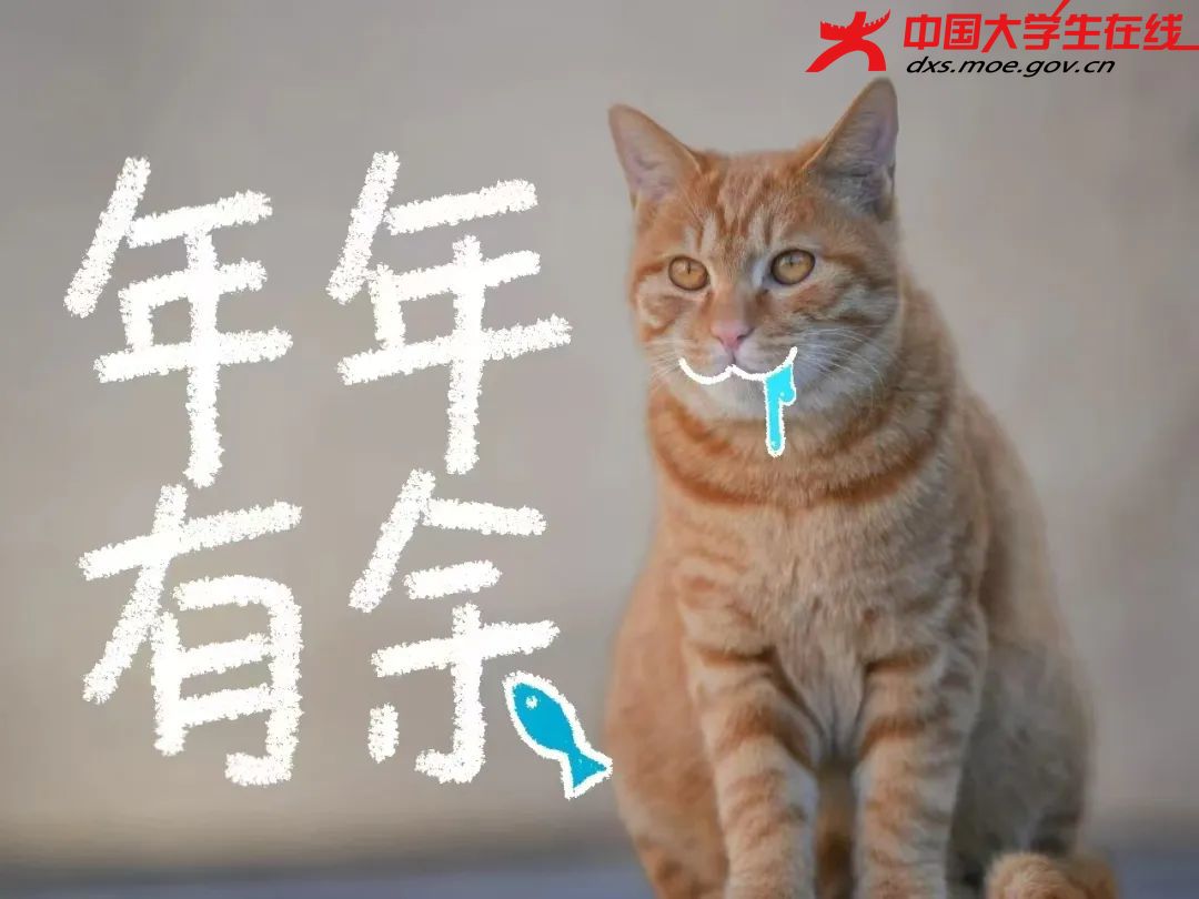 大橘祝大家年年有“鱼”  来源：河南农业大学