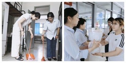 图2 打扫宿舍 向宿管阿姨献花.jpg