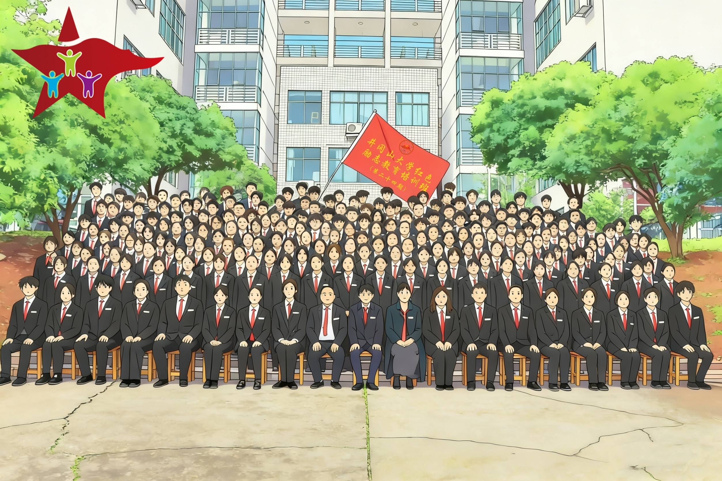 镜头定格下初心，这一瞬间的庄重与明亮，是我们向青春许下的承诺，也是奔赴理想的起点。