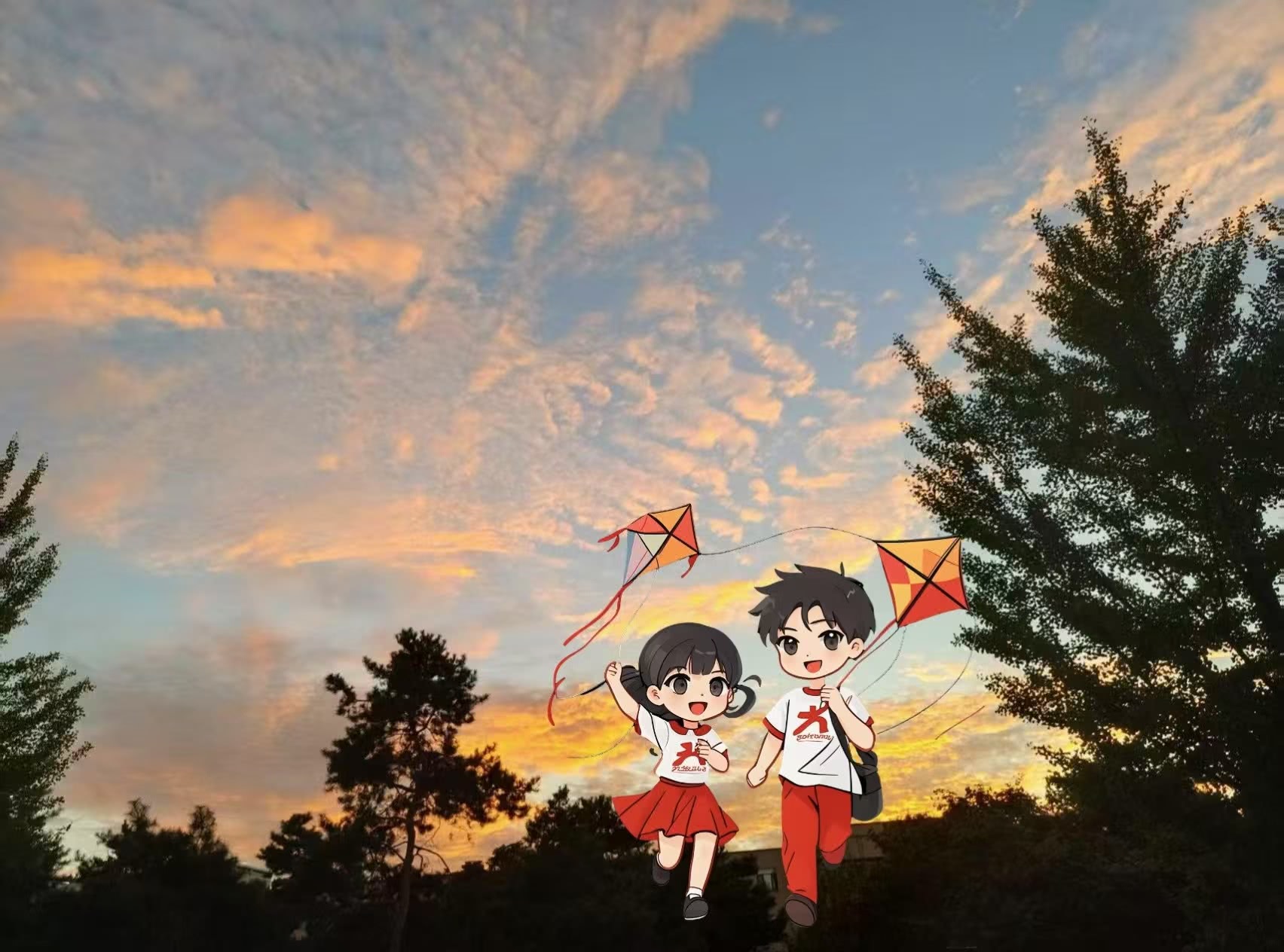小中兄妹在晚霞下放风筝+(宋宇城+即梦ai).jpg 小中兄妹在晚霞下放风筝+(宋宇城+即梦ai).jpg